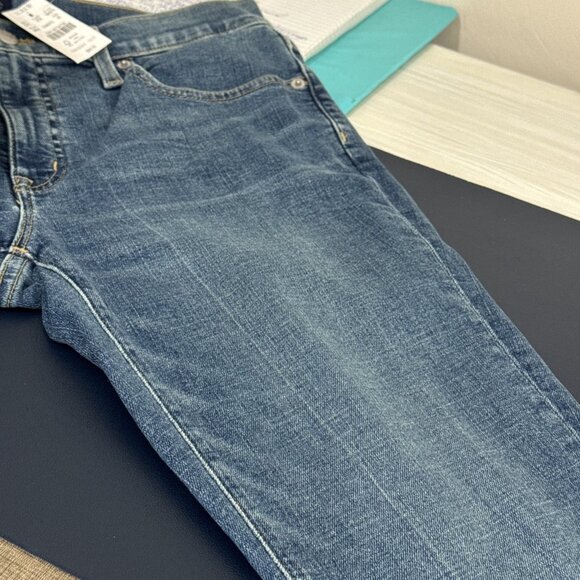 J.Crew Women's 30 Signature Stretch Denim 8" Midrise Skinny Jeans Blue NWT - Picture 8 of 16